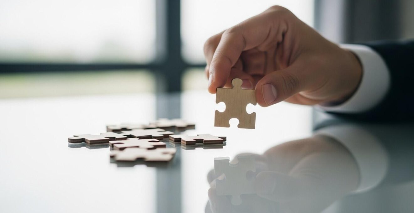 Photo réaliste illustrant le concept d'une démarche méthodique vers le succès en startup