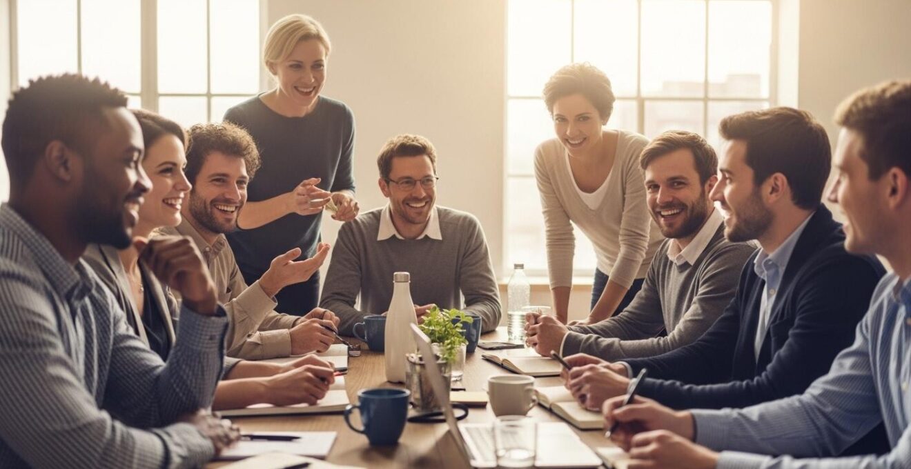 Photo illustrant la collaboration diverse en entreprise