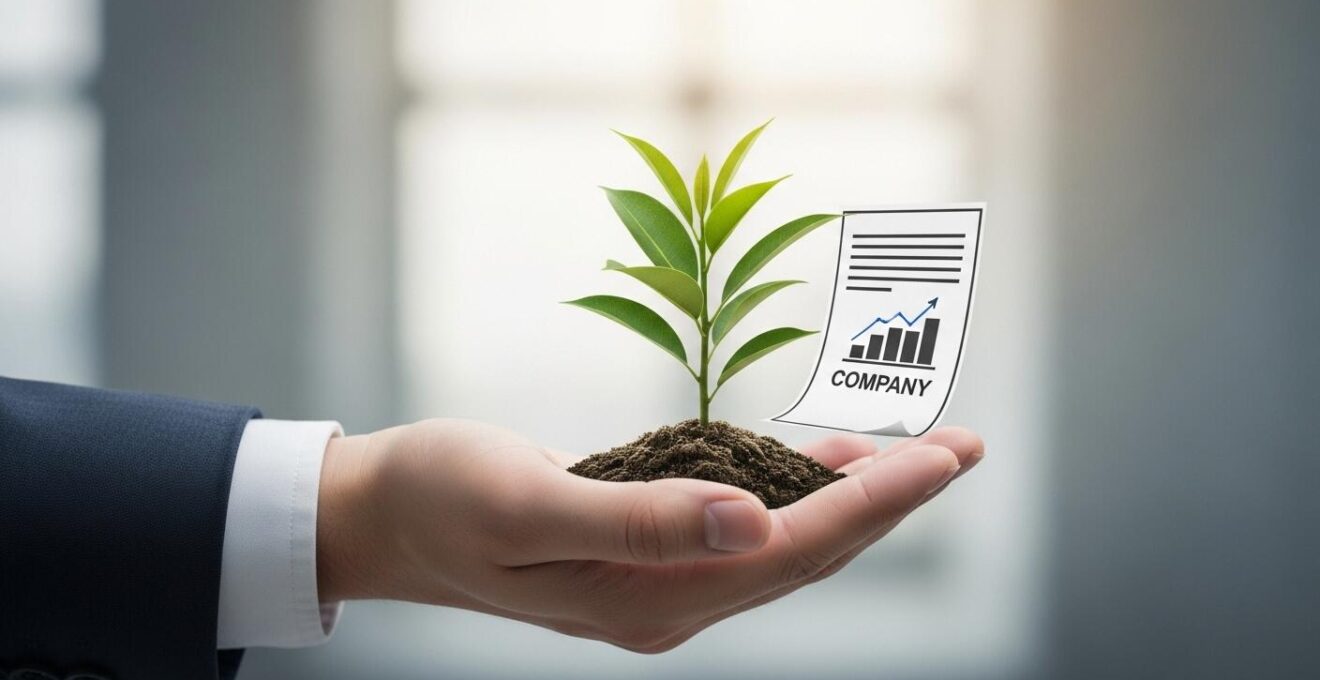 Illustration symbolique d'une assurance-vie sécurisant la reprise d'une entreprise